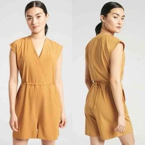Athleta Marlow Romper Tuscan Gold